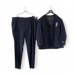 Vinci Navy Men’s Three Button Suit